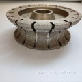 Vacuum brazed diamond grinding polishing profile wheel